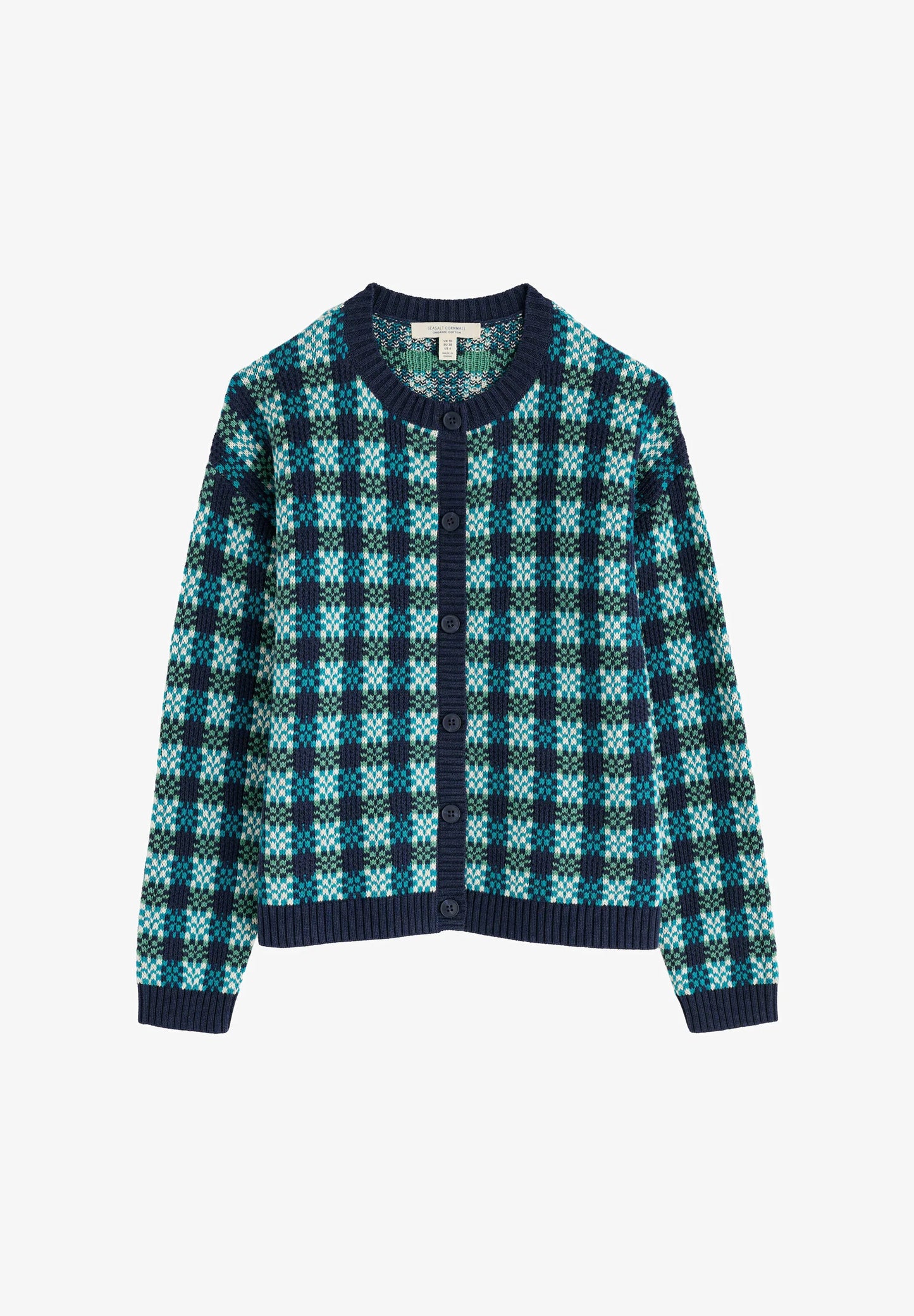 LENSA CARDIGAN - CIRCLET MARITIME EMULSION