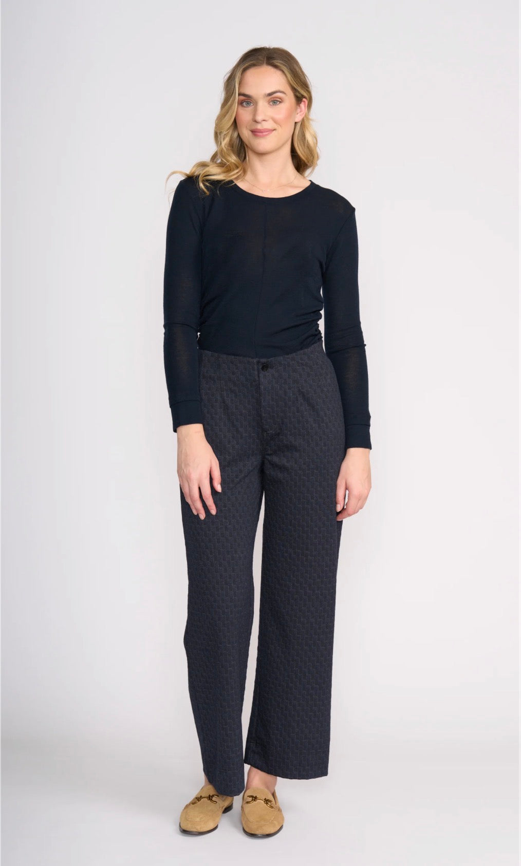 SOFT CINCH TROUSER - CHECKERBOARD