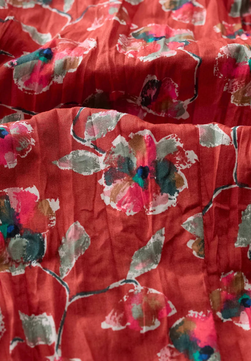 LARISSA SHIRT - ARTIST CAMELLIA RED SAIL