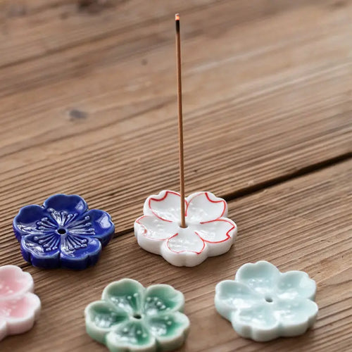 JAPANESE INCENSE HOLDER - FLOWER ORNAMENT