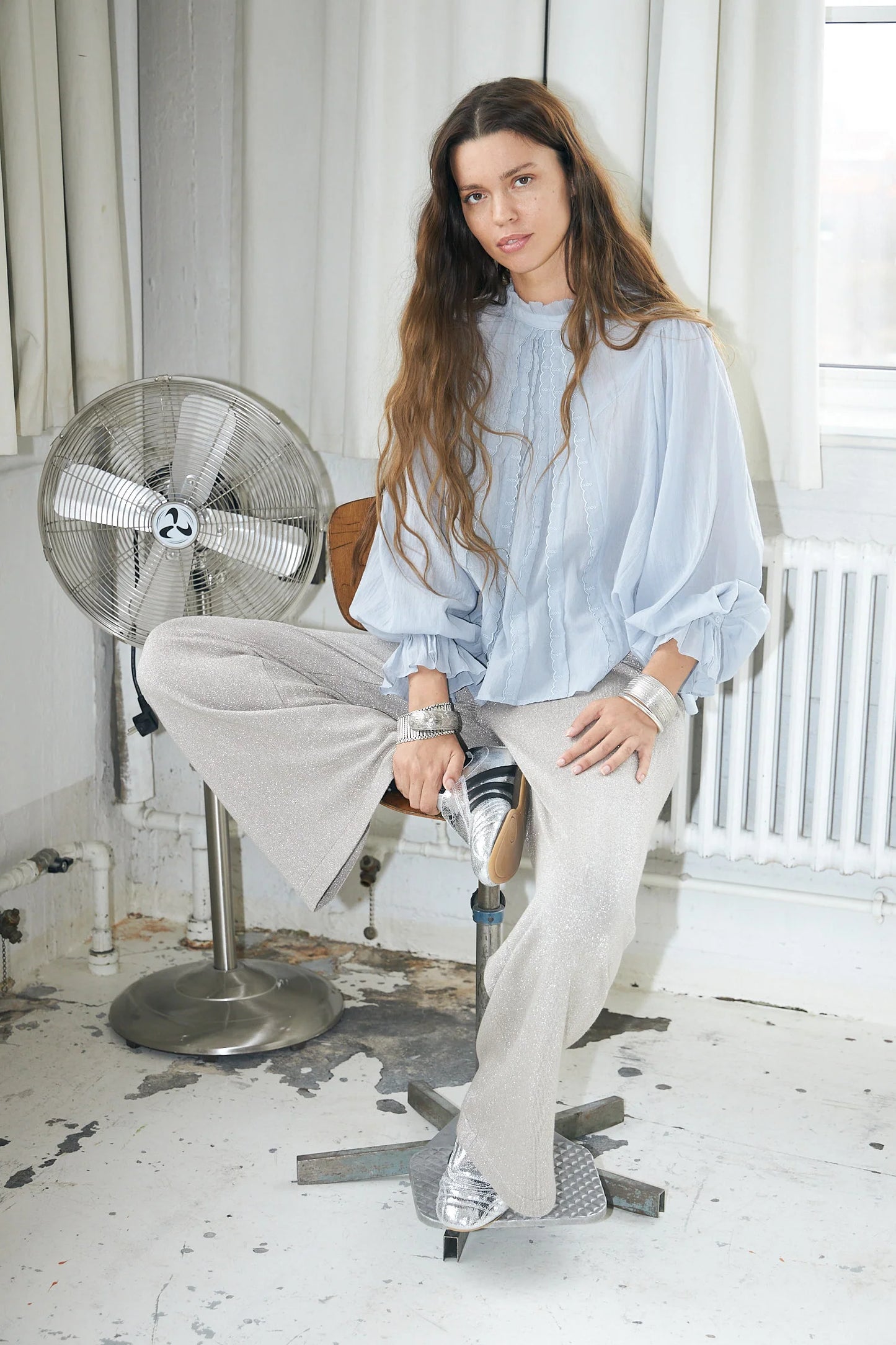 PRESLEY SHIRT - DUSTY BLUE