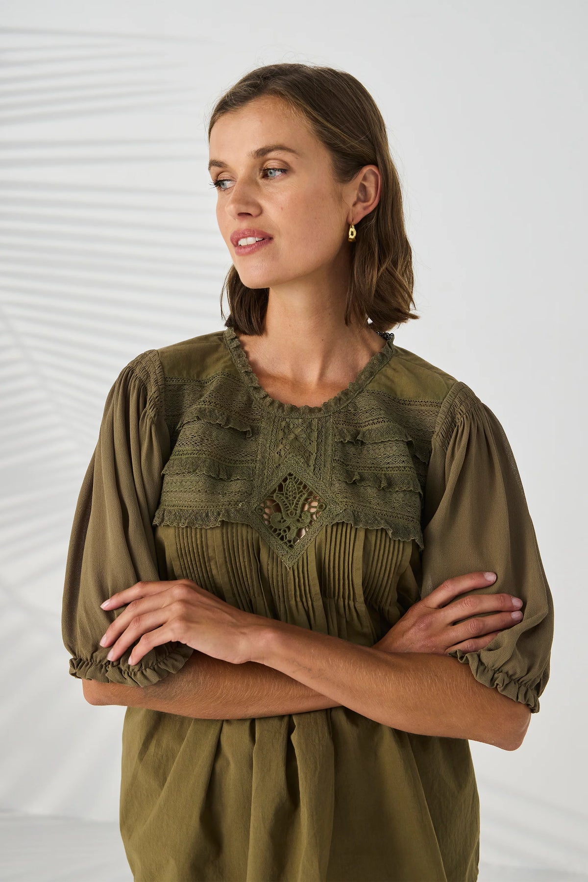 CHANTILLY TOP - CARGO