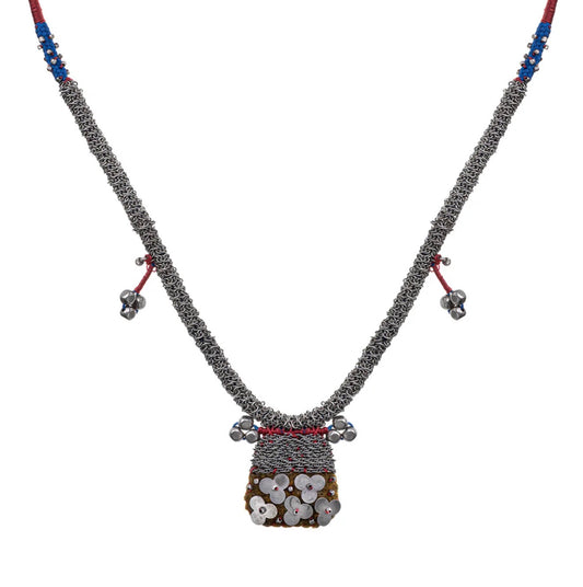 SHEEN ARTISAN METAL PENDANT NECKLACE - TWINKLE SET
