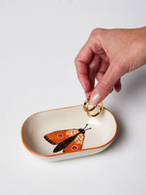 Load image into Gallery viewer, MOTH PARTY DISH OVAL - ORANGE