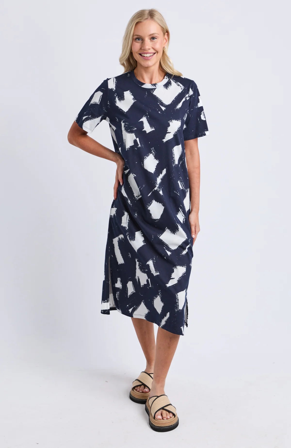KLEE TEE DRESS - NAVY