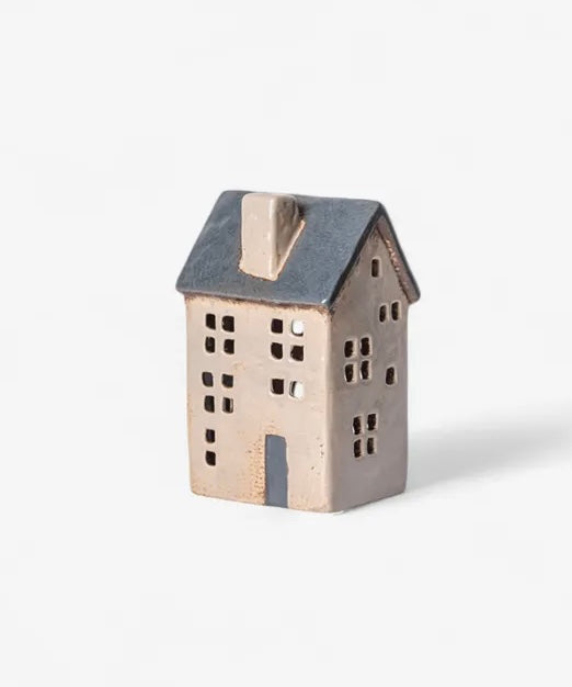 SAINT MALO TEA LIGHT HOUSE - BLUE ROOF