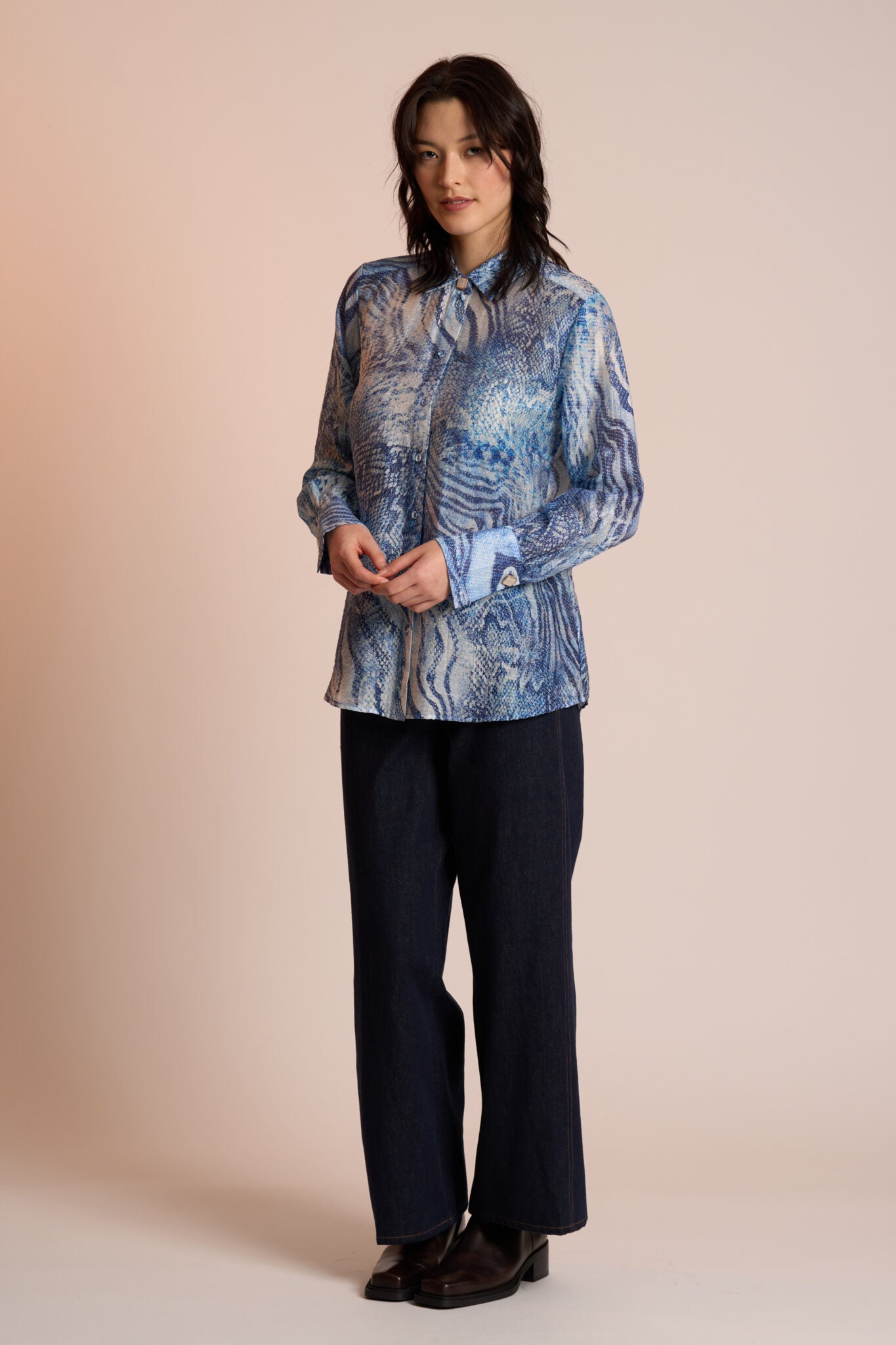 SAPERA BLOUSE - SNAKE