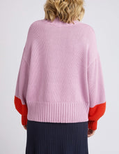 Load image into Gallery viewer, LOUIE MOCK NECK - PEONY PINK &amp; TANGELLO