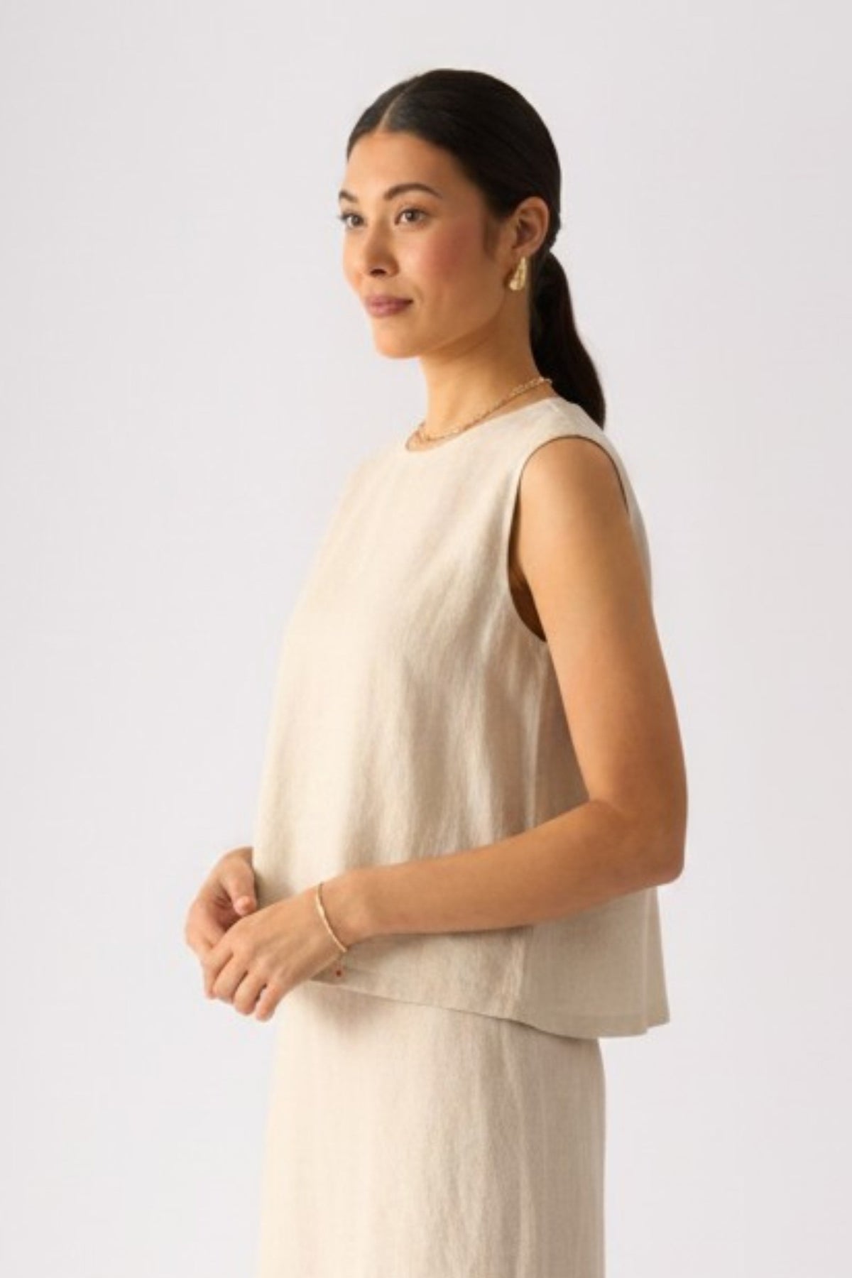 IT’S ONLY NATURAL TOP - METALLIC