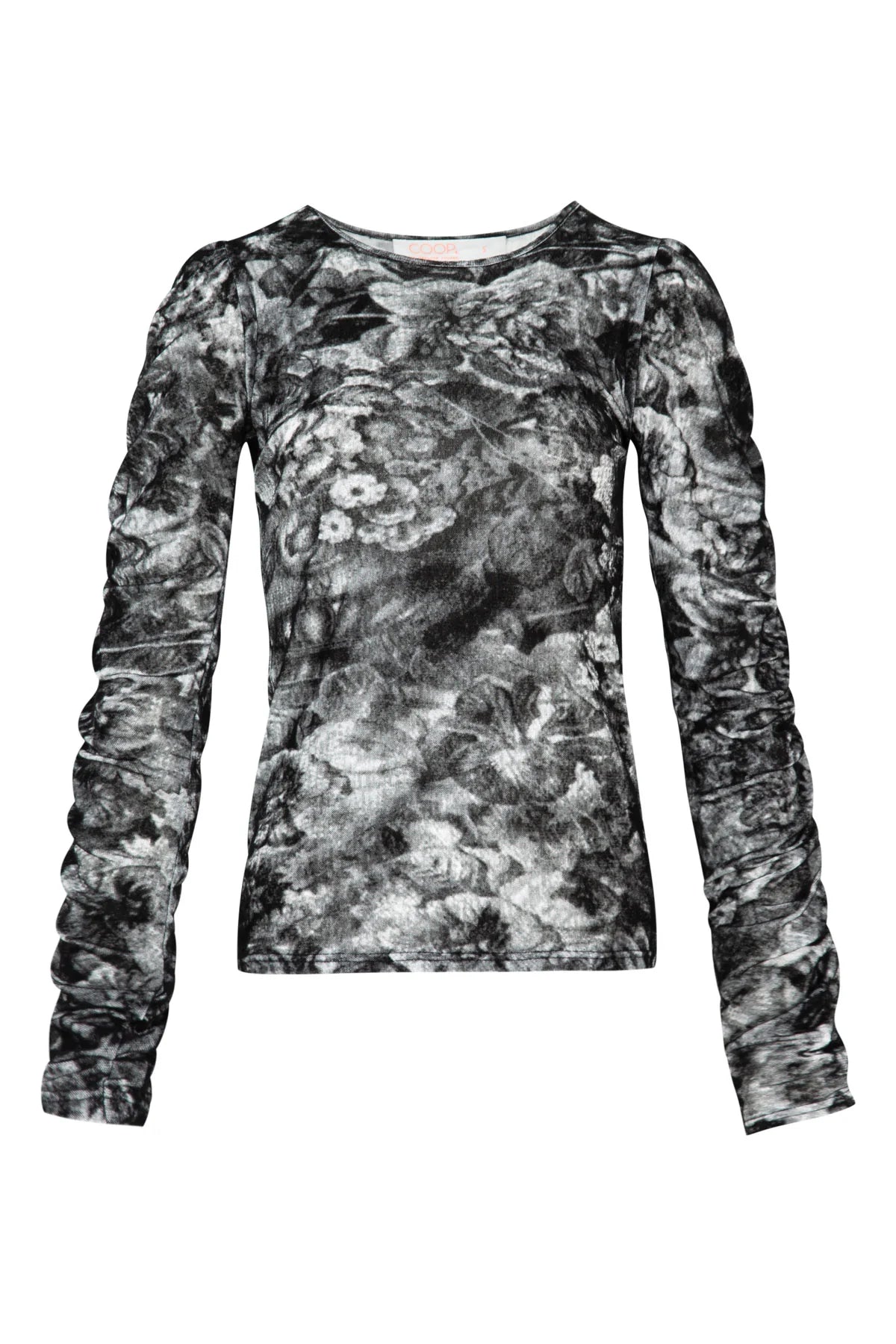 RUCHE THE DAY TOP - BLACK