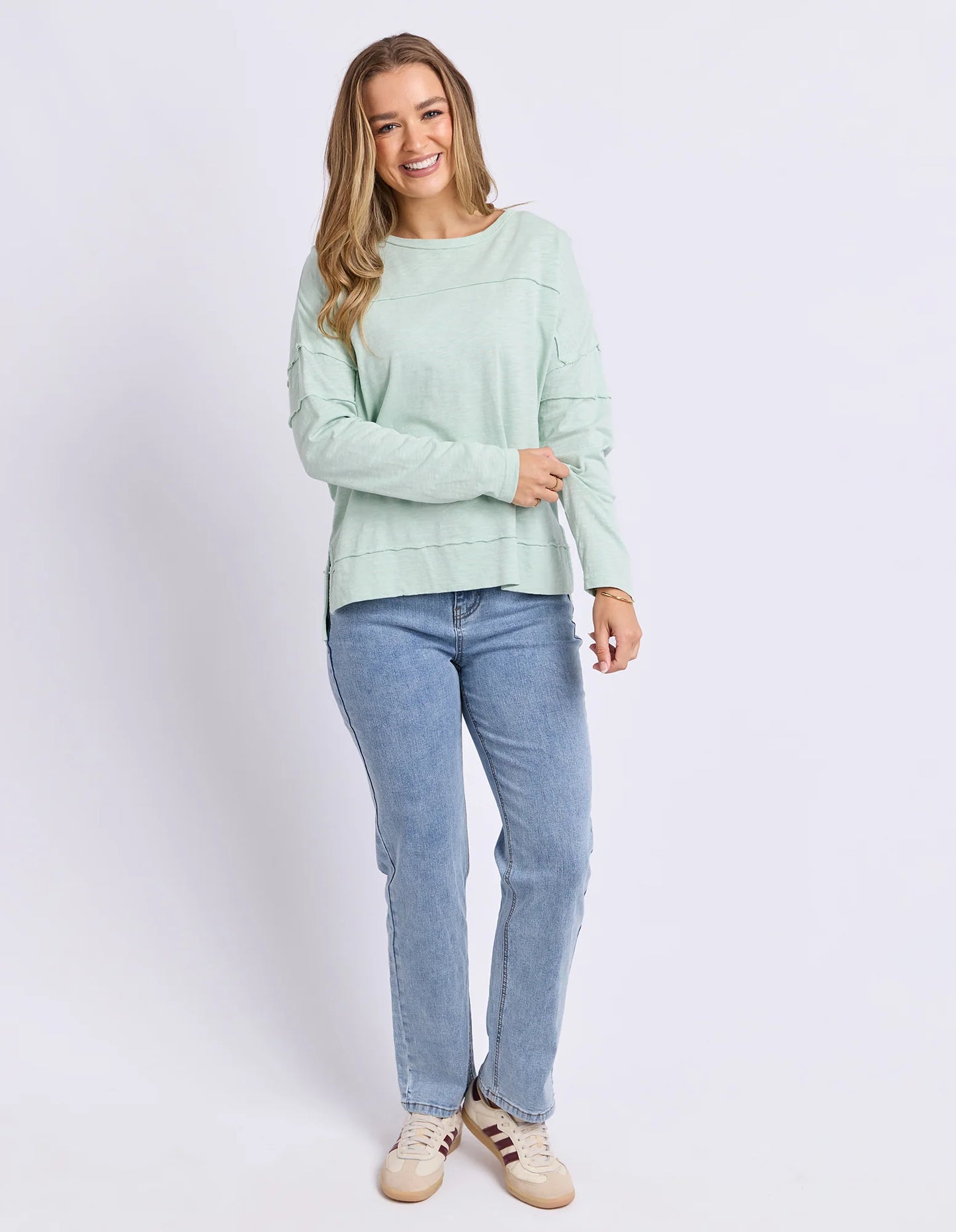 JAYNE THROW ON TOP - SUBDUED MINT