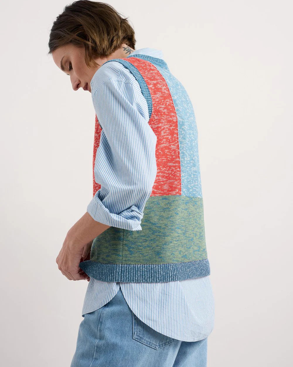 MORGANA VEST - TANGLE WOOD LAGOON MULTI