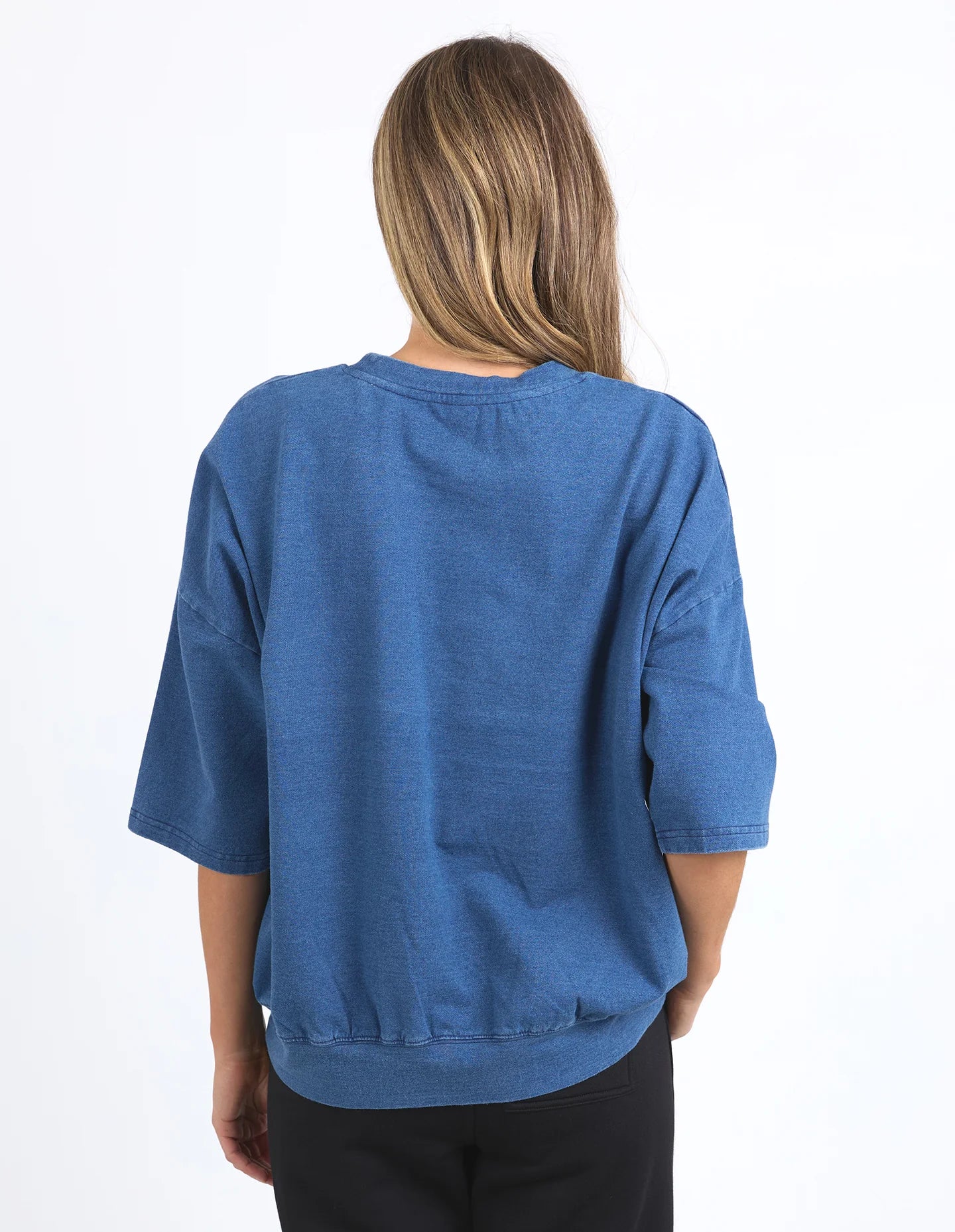 MAZIE SWEAT - DENIM LOOK