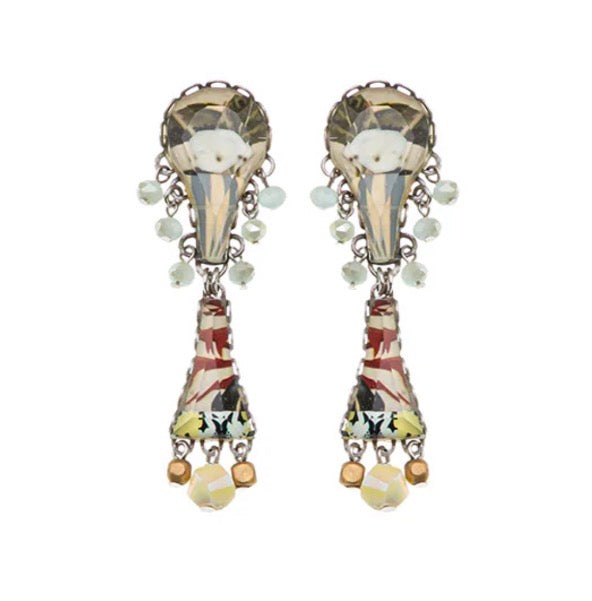 MUZUKA ELEGANT GLASS EARRINGS - NEPTUNES GARDEN SET