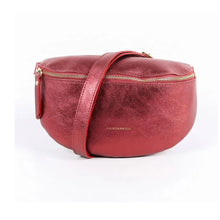 Load image into Gallery viewer, METALLIC BUM BAG - BORDEAUX