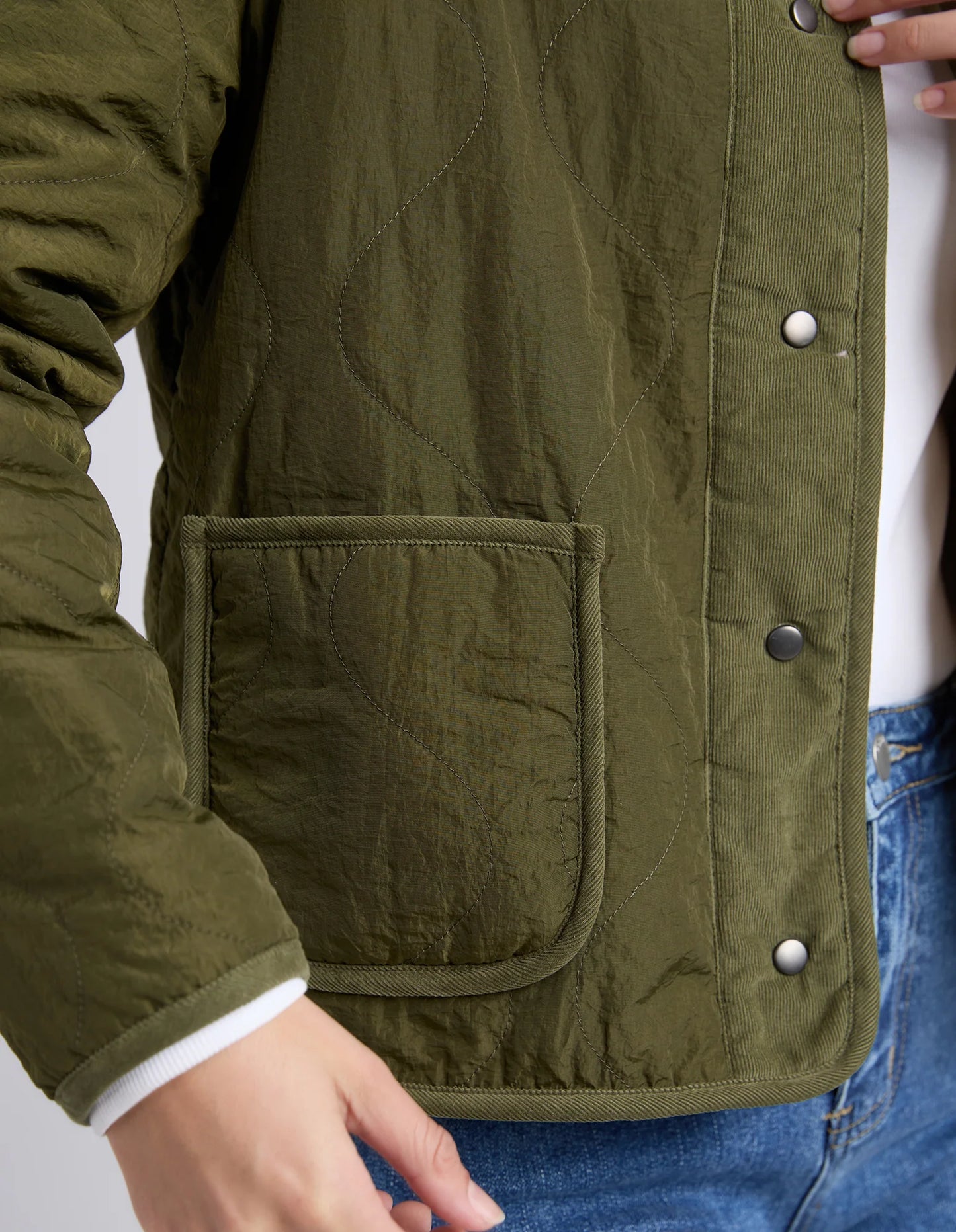ALBERTA QUILTED JACKET - WINTER MOSS