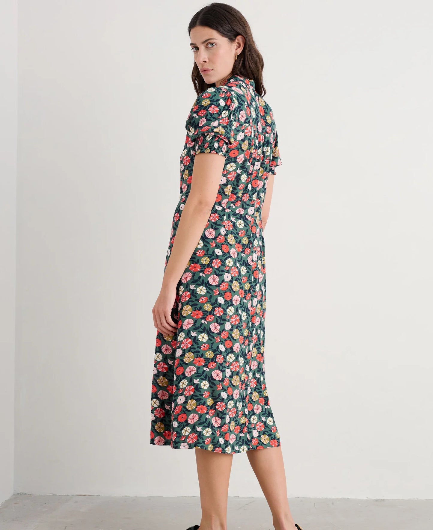 BRIDGET DRESS - WINDING PETUNIAS GROVE