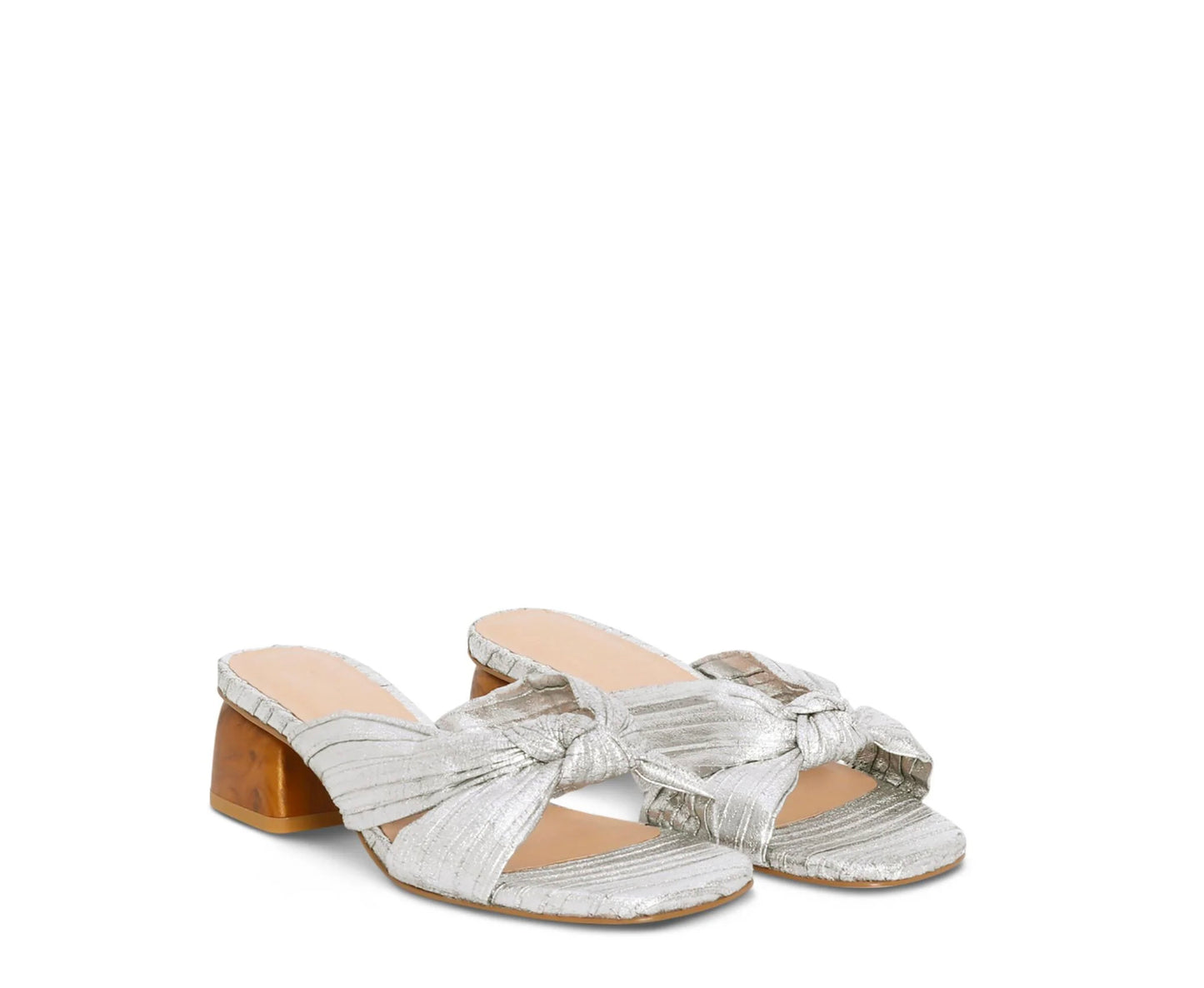 GEORGIE SILVER SHORT HEEL