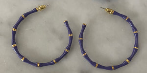 ENAMEL BAMBOO HOOPS