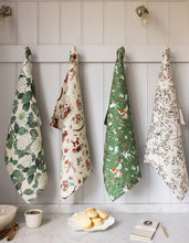 Load image into Gallery viewer, LINEN TEA TOWELS - FAIRYTALE CHRISTMAS