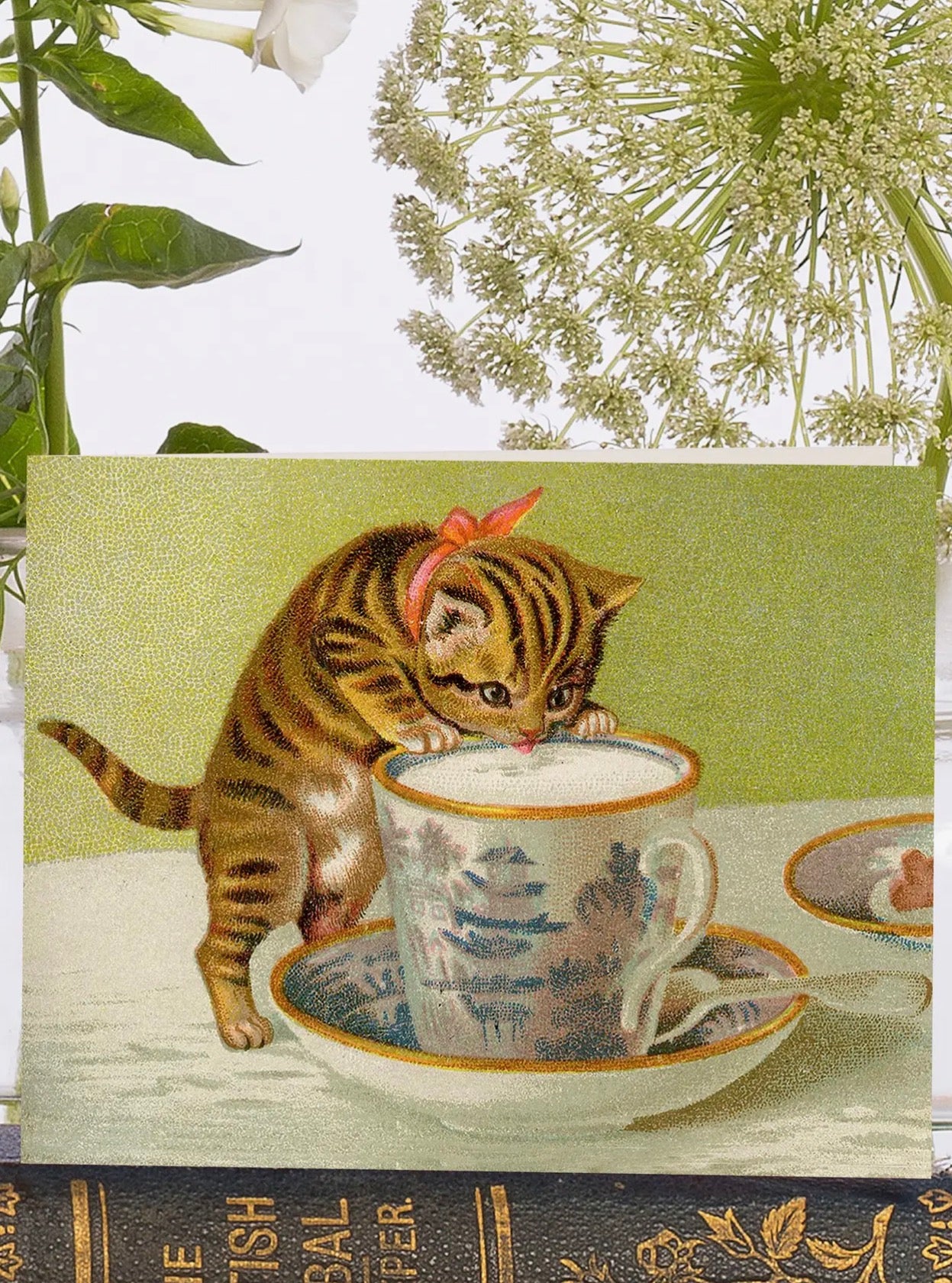 LITTLE VINTAGE GREETING CARD - KITTY