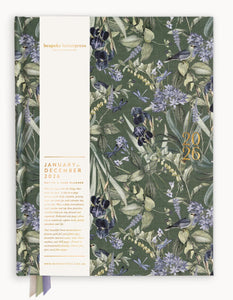 2026 DAY TO A PAGE LARGE LINEN BOUND PLANNER - INDIGO HAVEN