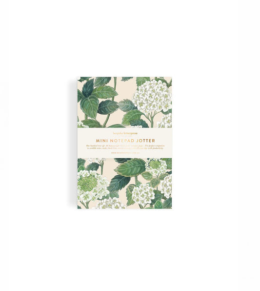 HYDRANGEA NOTEPAD MINI JOTTER