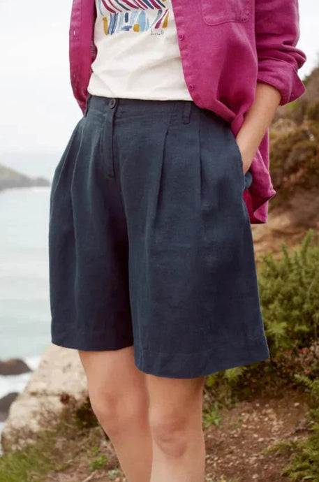 CLOVER BLOOMS SHORTS - MARITIME