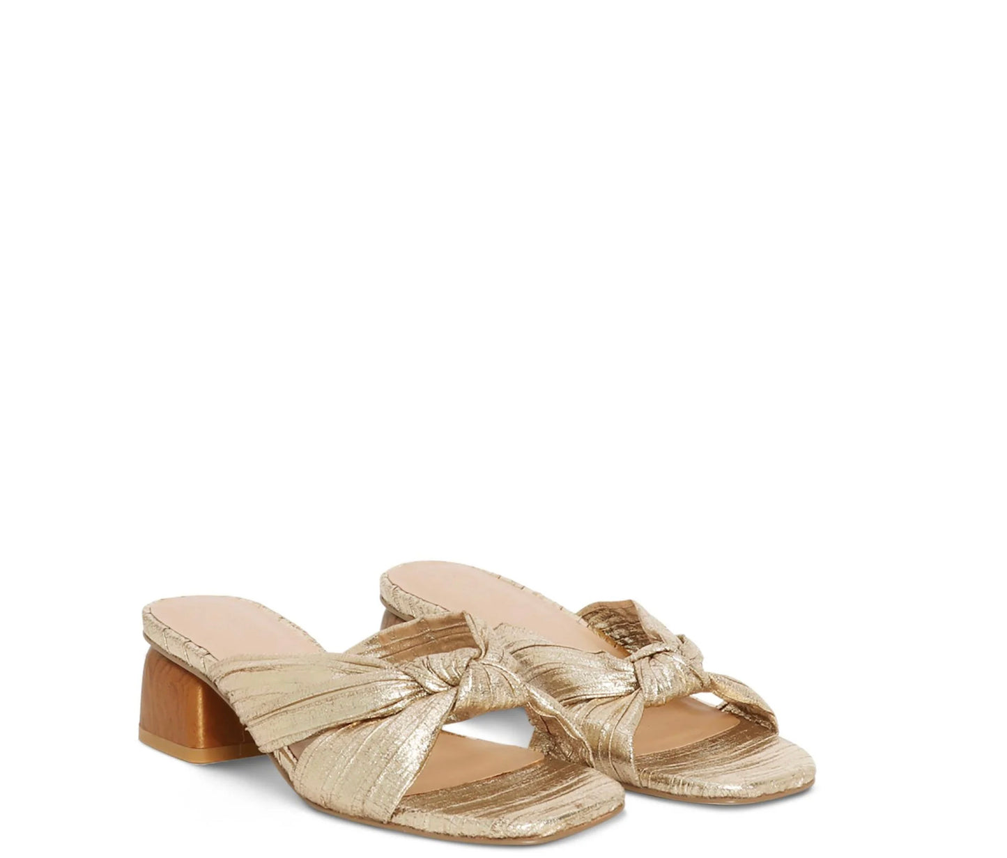 GEORGIE GOLD SHORT HEEL