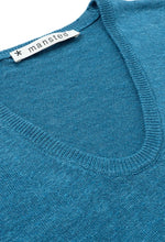 Load image into Gallery viewer, PITTI LINEN  &amp; HEMP TOP - DARK AQUA