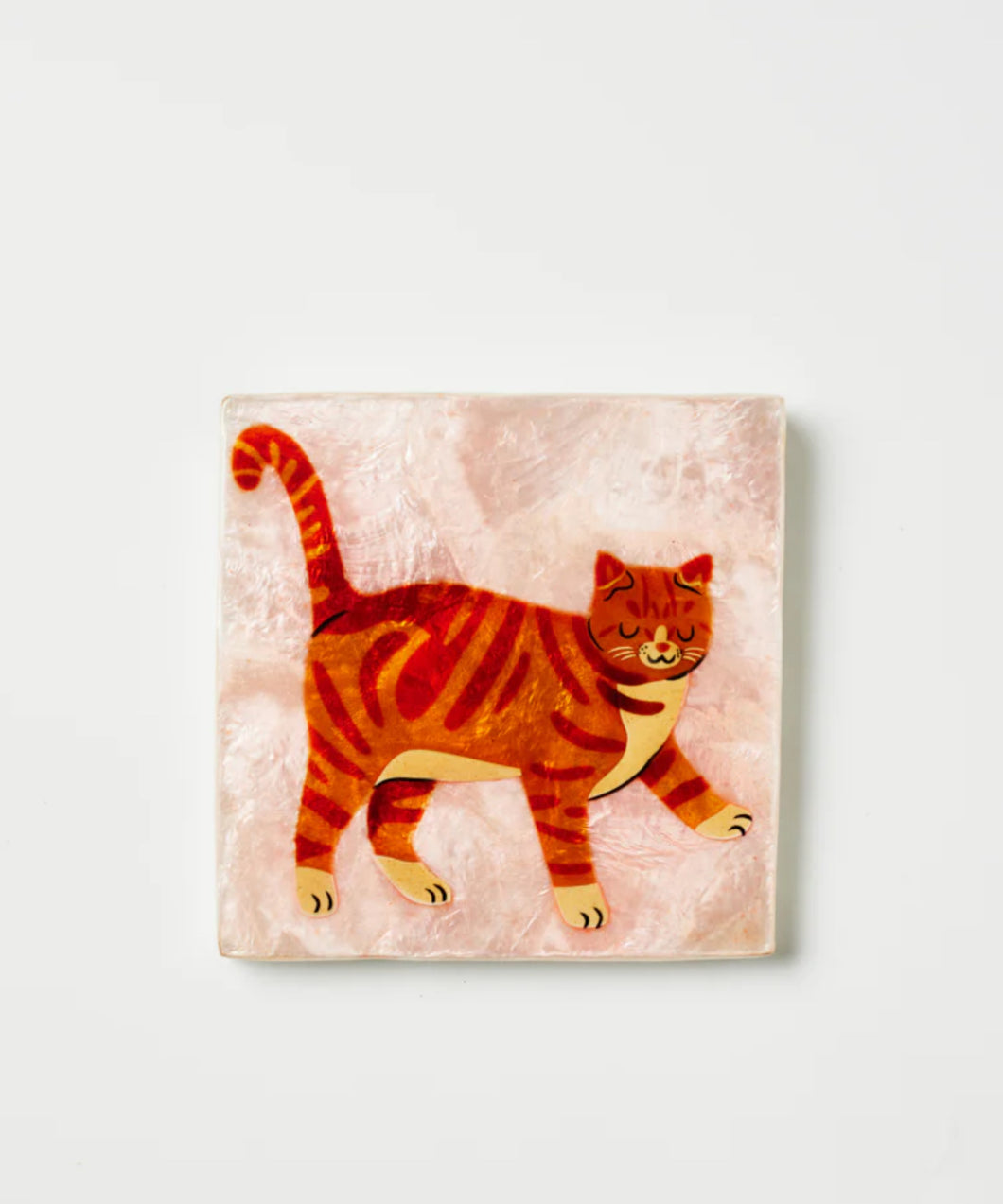 PURR GINGER CAT TILE