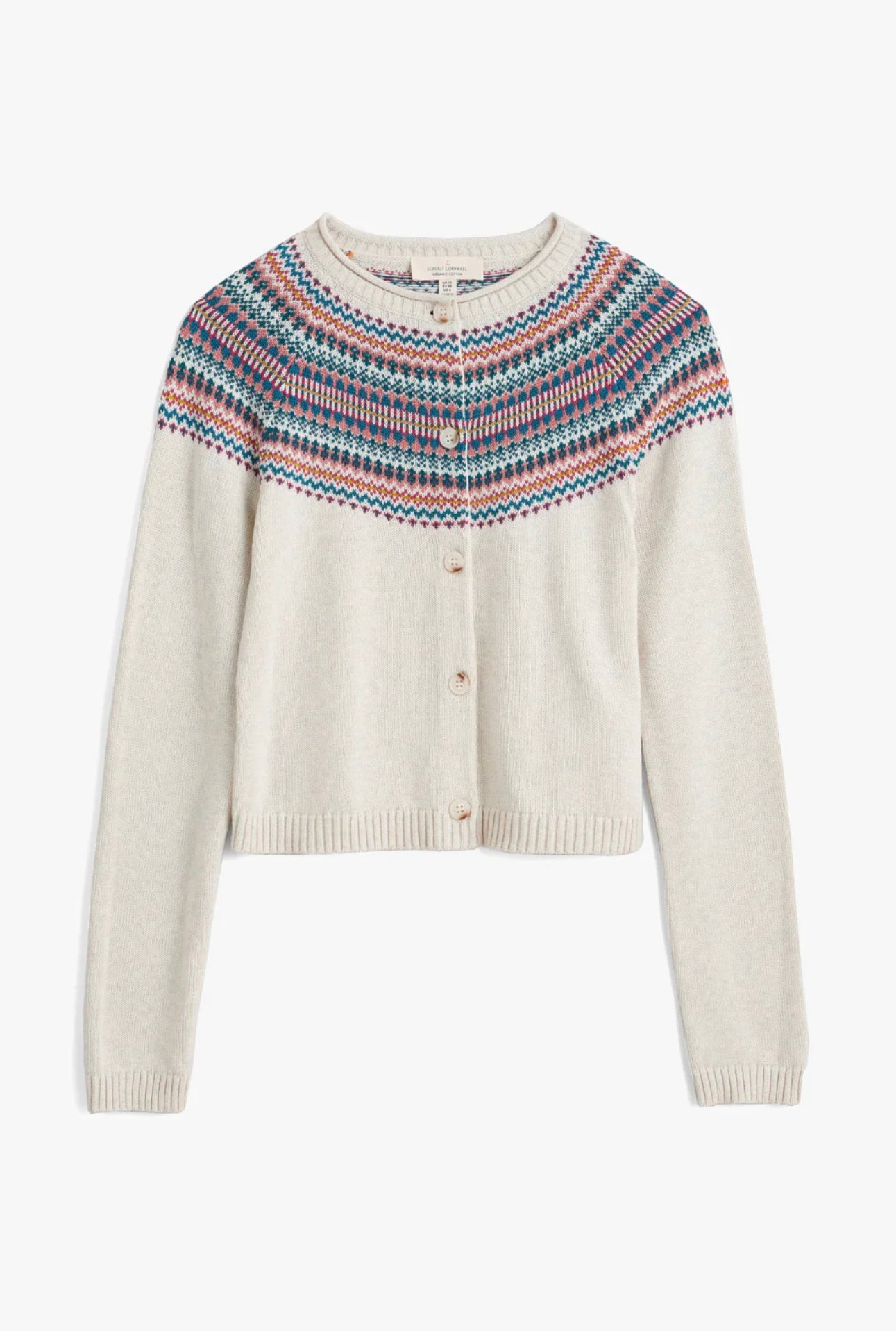 SWEET PEA CARDIGAN - FENCE FLORAL WILD BERRY