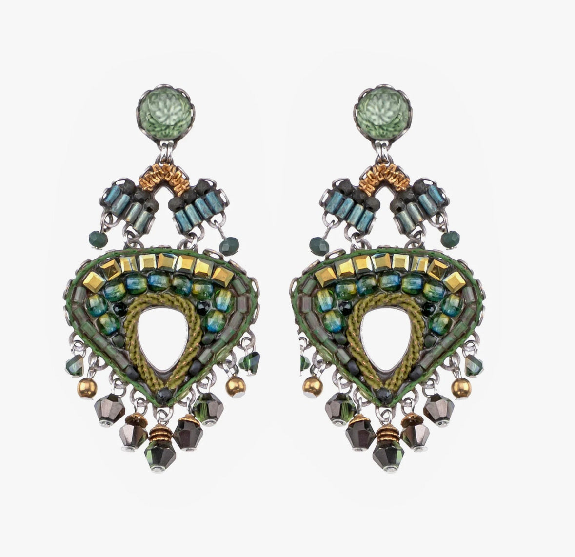 PLACIDA  EARRINGS - VIRIDIAN MOOD SET