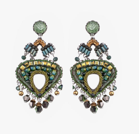 PLACIDA  EARRINGS - VIRIDIAN MOOD SET