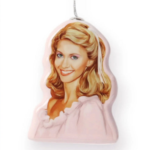 (SANDY) OLIVIA NEWTON JOHN CHRISTMAS ORNAMENT