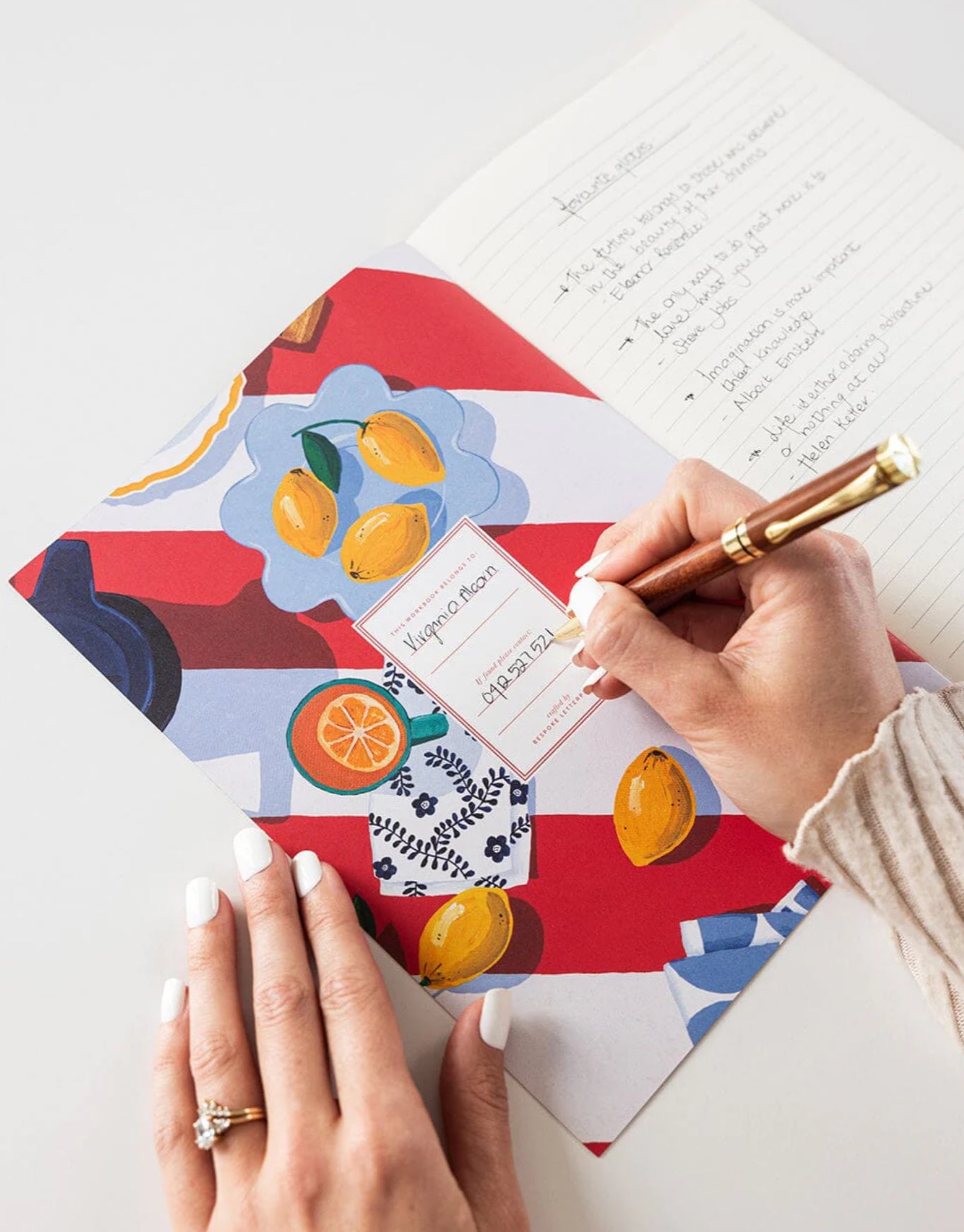WORKBOOK LINED PAGES - BRUNCH