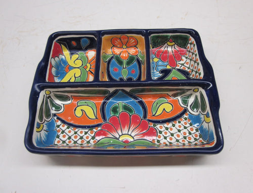 TALAVERA SEPARATED SERVING TRAY