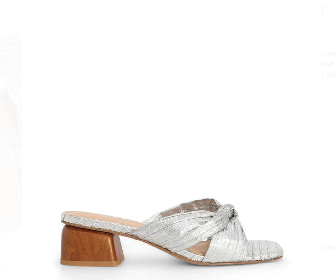 GEORGIE SILVER SHORT HEEL