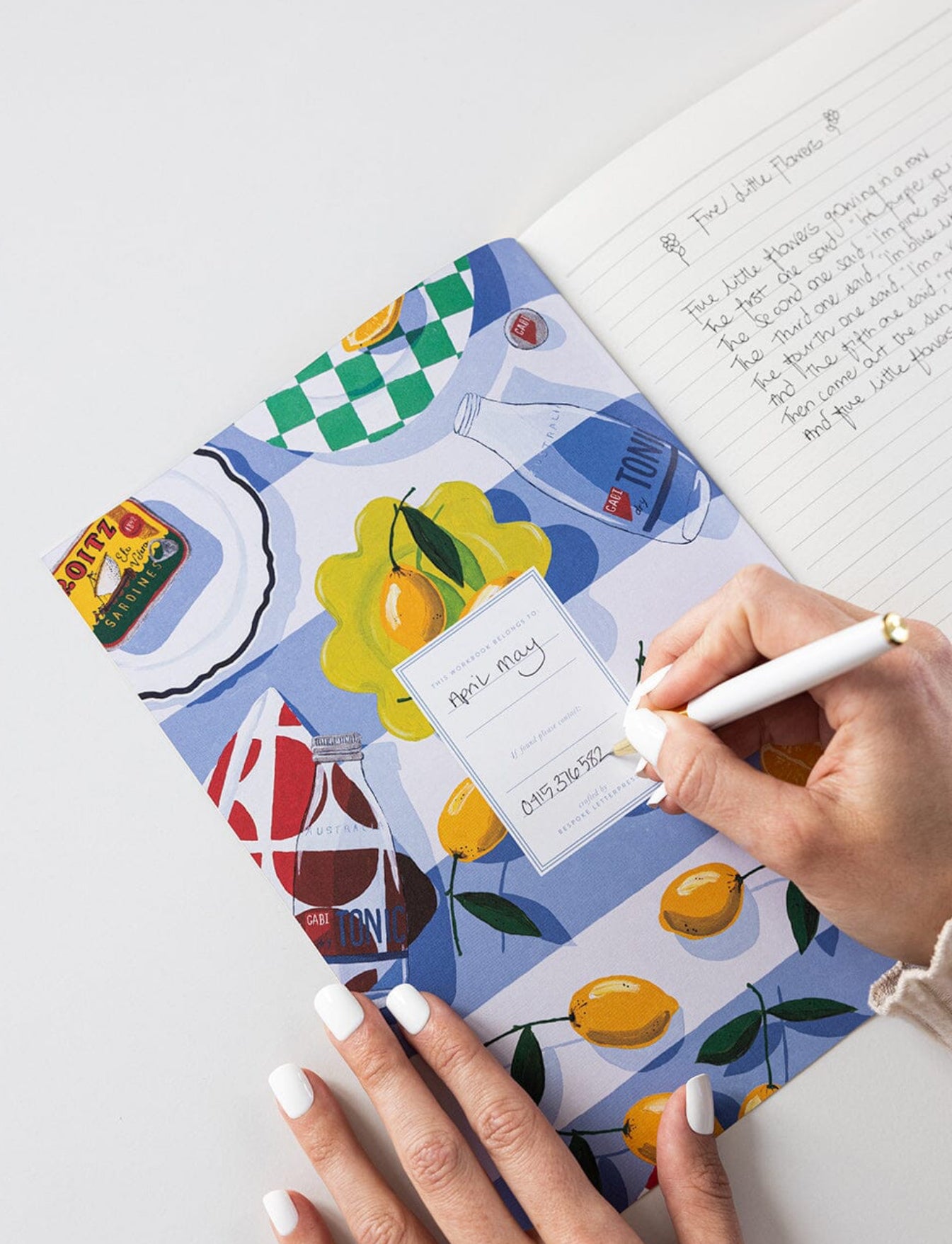 WORKBOOK LINED PAGES - BY THE SEA
