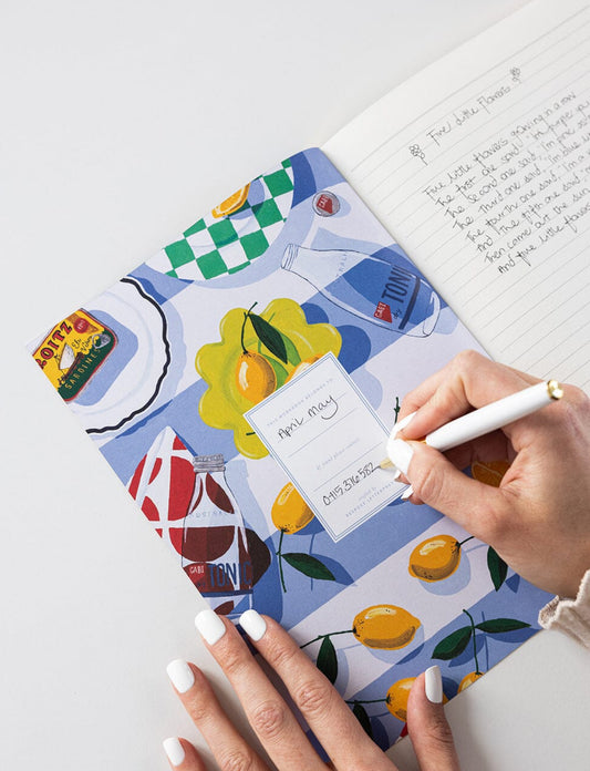 WORKBOOK LINED PAGES - BY THE SEA