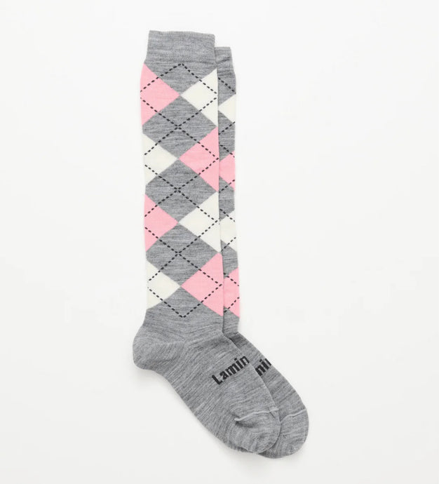 MERINO WOOL KNEE HIGH SOCKS - DAPPLE
