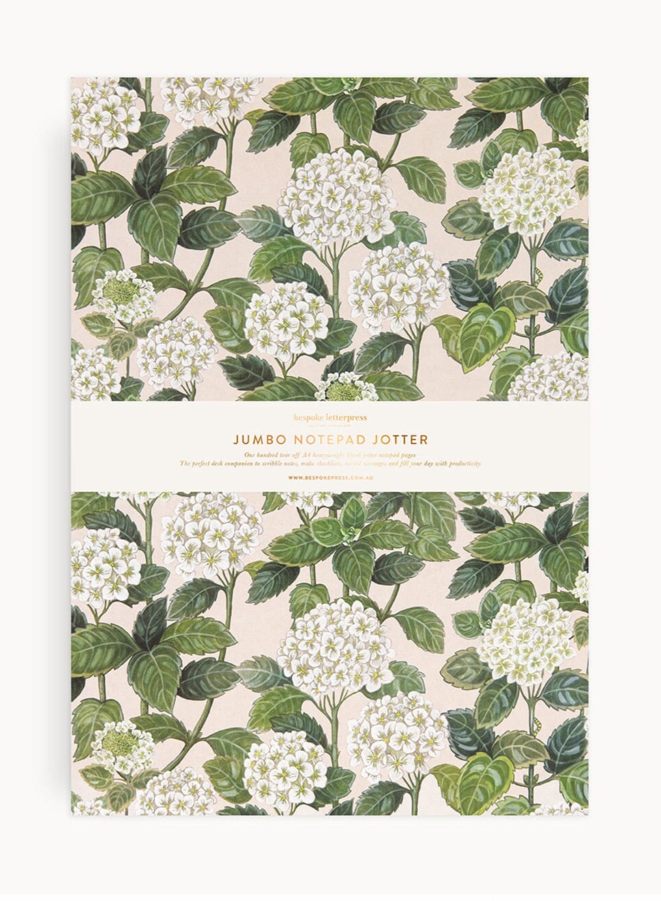 HYDRANGEA NOTEPAD JUMBO JOTTER