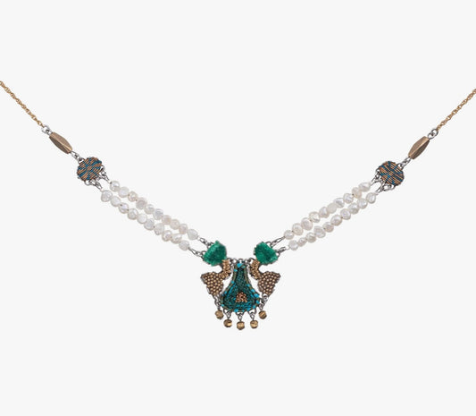 ALTHEO NECKLACE - ROYAL GREEN VELVET SET