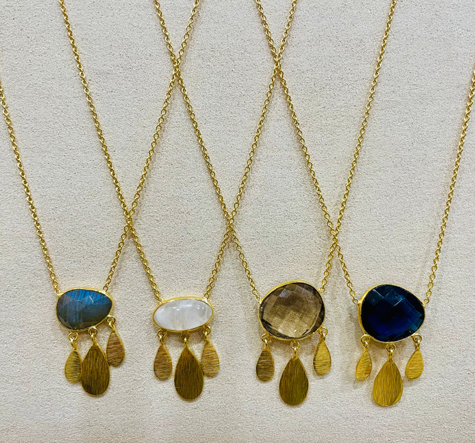 Gold & Gem Cloud Necklace