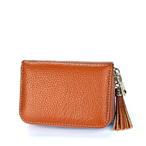 LEATHER RFID CARD HOLDER