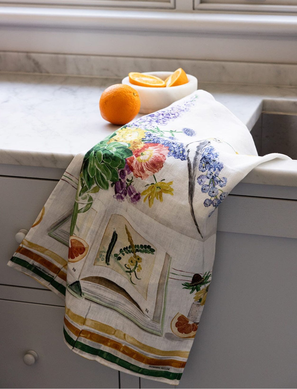 COCKATIEL 100% LINEN TEA TOWEL