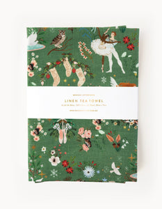 LINEN TEA TOWELS - FAIRYTALE CHRISTMAS