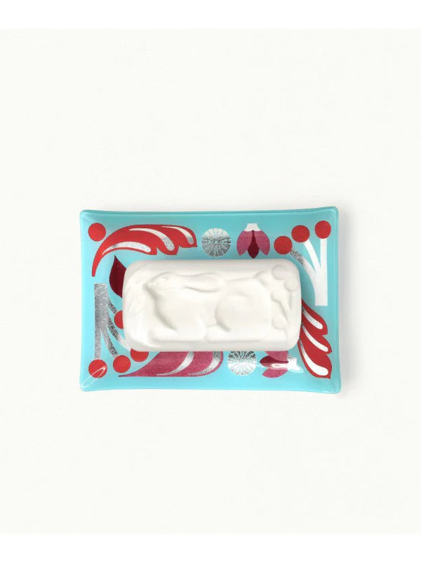 FRAGONARD PARFUMEUR EAU DU BONHEUR SOAP & DISH SET