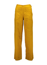 Load image into Gallery viewer, PEGGY LONG PANTS - LINO MUSTARD YELLOW IN LINEN