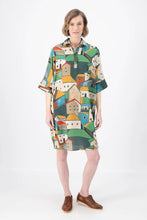 Load image into Gallery viewer, PUEBLITO ESTILO SHIFT DRESS - GREEN